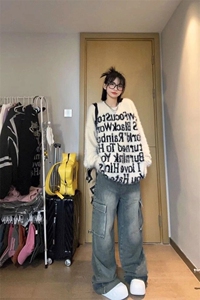 ！现货！重磅加厚慵懒风海马毛宽松毛衣 M862-P68 涤纶图片