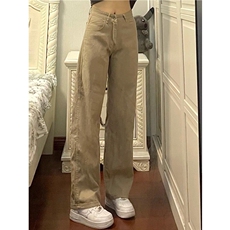现货美式复古卡其色牛仔裤男款807-3-KZ44-P55，男装牛仔裤，星座807-3