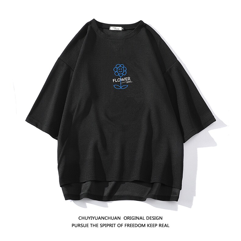 春夏季七分袖t恤男大码五分袖男短袖中袖白底Q11274-P30,男装T恤,电商A040A