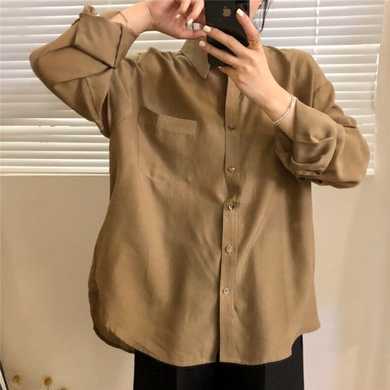 SW/2021秋冬新款衬衫，女装衬衫，雨木其