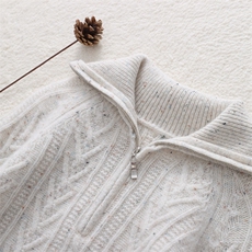 新款百搭加厚点纱翻领，童装儿童羊毛衫，联起羊绒