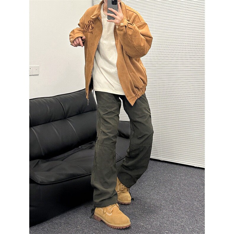 档口主推款软壳某音冲锋裤得物品质常规p45加绒p55,男装休闲裤,星座310A-4
