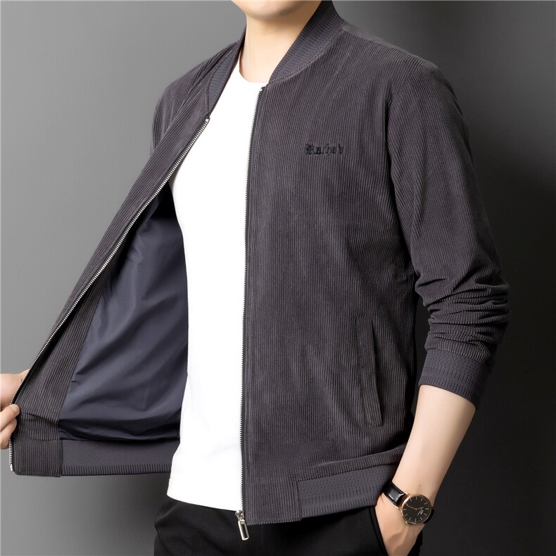 中青年男士外套春季新款百搭休闲装棒球领夹克外套男JTZ8889-P130,男装夹克,电商B212（原钱塘6029）
