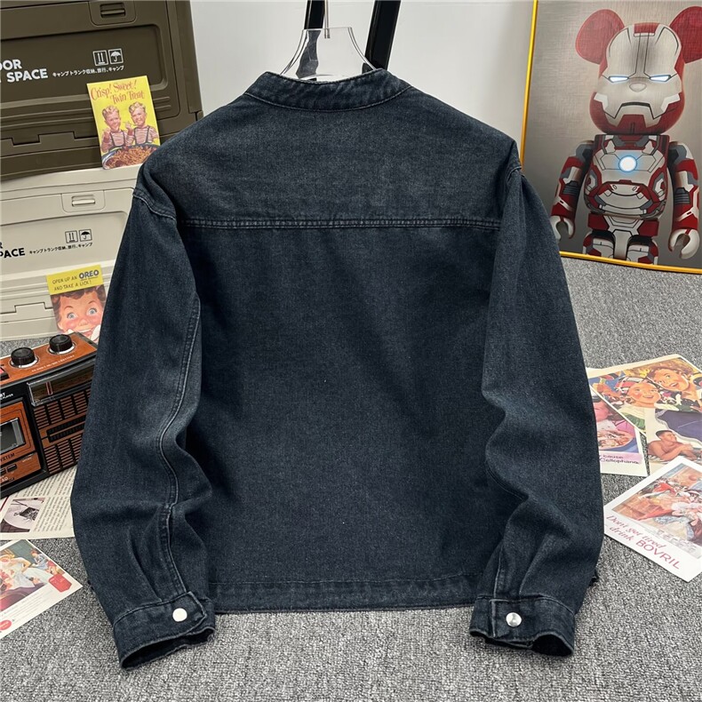 复古美式做旧小众牛仔夹克男女春季宽松潮流百搭情侣外套A050/P75,男装夹克,星座506B