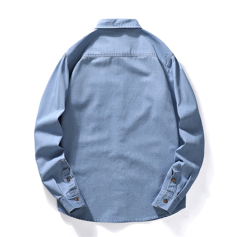 秋季流行男士牛仔衬衣时尚休闲长袖衬衫外套XZ310B-3-CY8003-P50,男装衬衫,星座310B-3