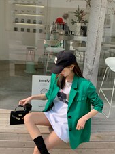 西装外套韩版，女装西装，SUPEREDITE 绣铂