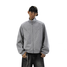秋冬新款重磅立领拼接结构卫衣WY950-P55控88，男装卫衣，电商A072