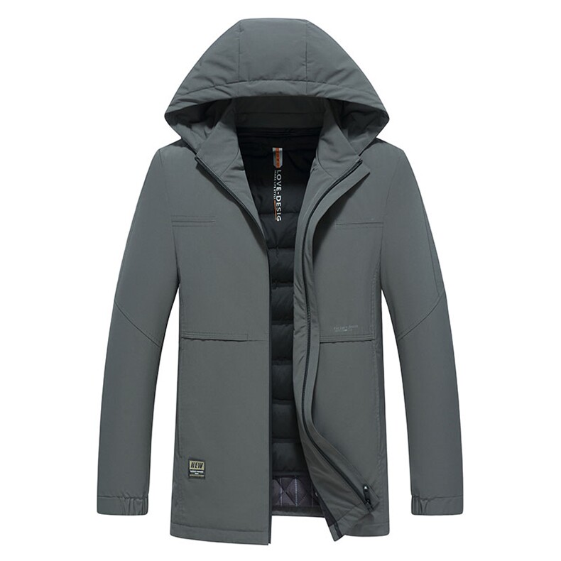 B22494钱塘2020-3冬季新款90白鹅绒男士高端羽绒服可脱卸帽P251,男装羽绒服,钱塘207-3