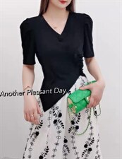 【夏季新款】套装上下两件套显瘦印花半身裙，女装职业装，笑思源