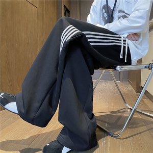 2026秋季新款美式潮流斜杠宽松休闲卫裤B315-K25613-特p40控78图片