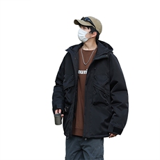 冬季户外冲锋衣高阶机能三防连帽登山服情侣工装棉袄2353R-P88，男装夹克，星座1403A