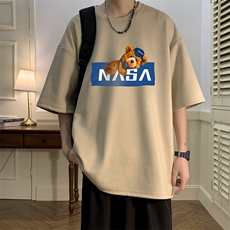 NASA麂皮绒短袖t恤男大码半袖男JD82247-P25，男装T恤，电商A040