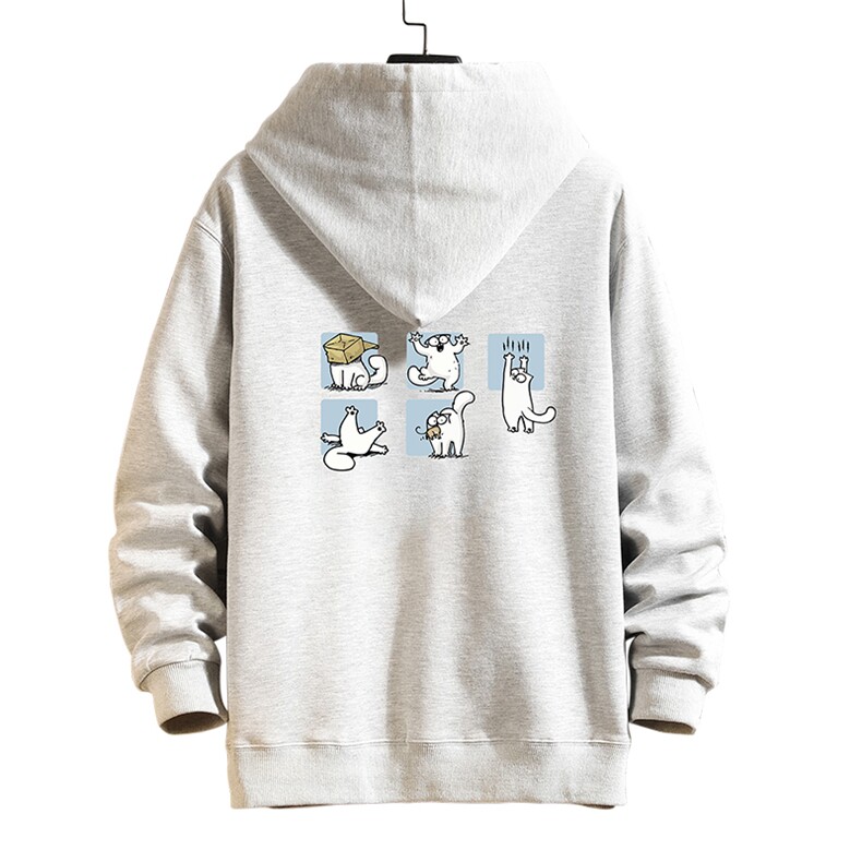 KS21097-P38连帽开衫卫衣男运动外套大码班服砖墙挂拍,男装卫衣,电商A040A