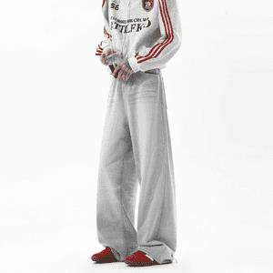 现货!港风新款2025潮流百搭直筒宽松大码牛仔裤松紧腰NZ6156-P40，男装牛仔裤，星座1103-2