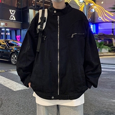 F371P70男生秋装新中式潮牛仔外套男复古宽松水洗，男装工装外套，星座512-6