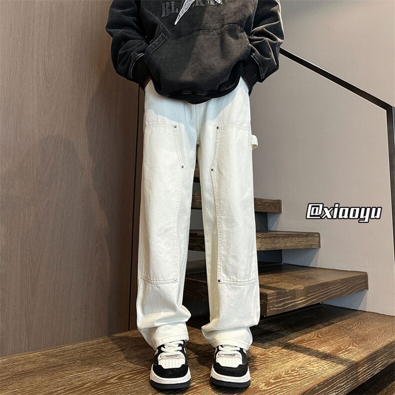XZ616秋季新款百搭微喇休闲牛仔伐木长裤TY2402P65控78,男装休闲裤,星座512A（原616）