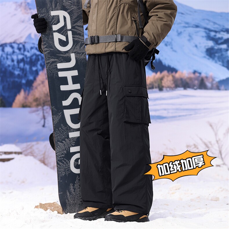 真！！标90绒羽绒裤内所暖工装伞兵裤A014-DY25099-P155，男装棉裤，电商A014