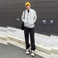 抖音得物高品质二开26春季美式潮牌宽松卫衣开衫日系肌理男女外套，女装短外套，电商A443