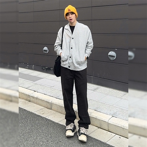 抖音得物高品质二开26春季美式潮牌宽松卫衣开衫日系肌理男女外套图片