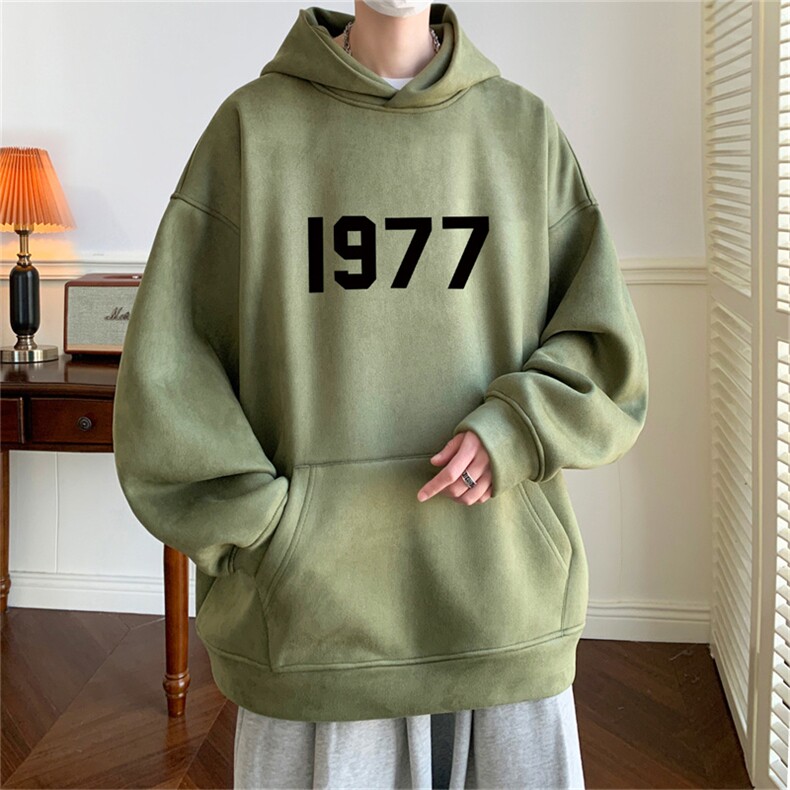 麂皮绒连帽卫衣直播品质重磅400克1977印花JL7001-P45控78,男装卫衣,星座508（原C305）