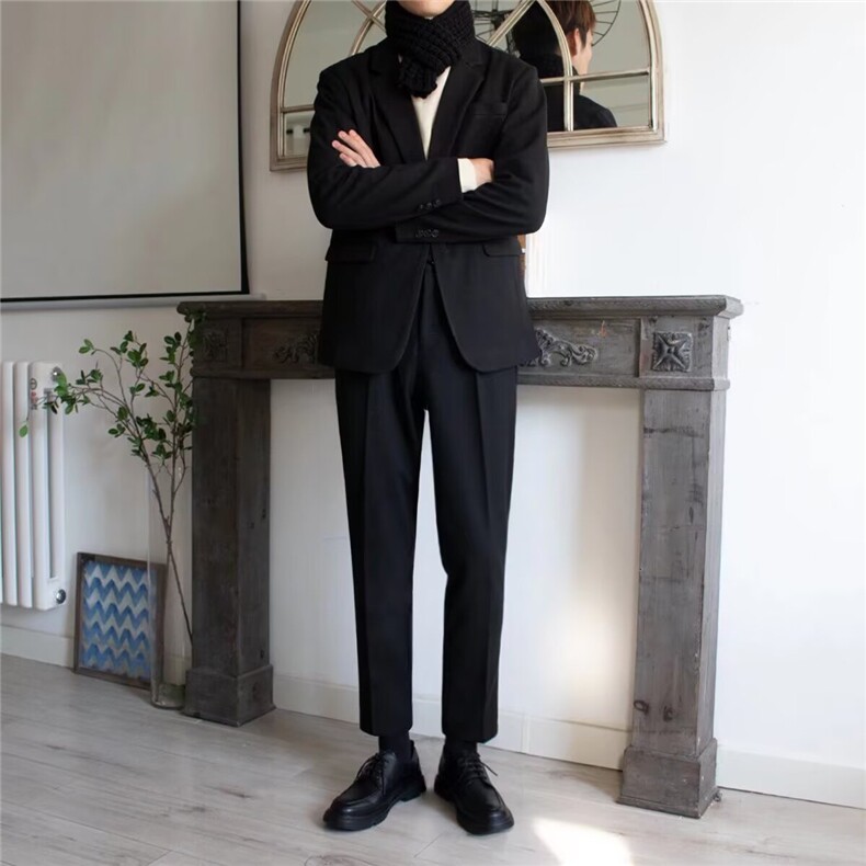 1605-1/XK151/P75西装外套女春秋新款高级感宽松设计感小众西服图片