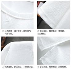 Q11099-P30春夏季七分袖t恤男大码五分袖男短袖中袖展架，男装T恤，电商A040A