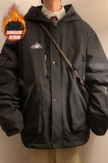 24冬大码防风防水多口袋双板滑雪服男加棉加厚保暖外套M78-P155，男装棉衣，电商A001-1