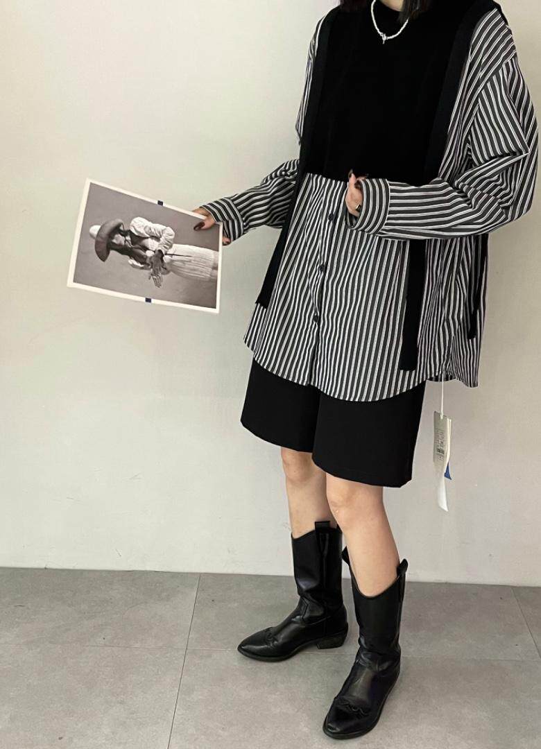 雷洛奇丽—秋装拼接衬衫，女装衬衫，雷洛奇丽