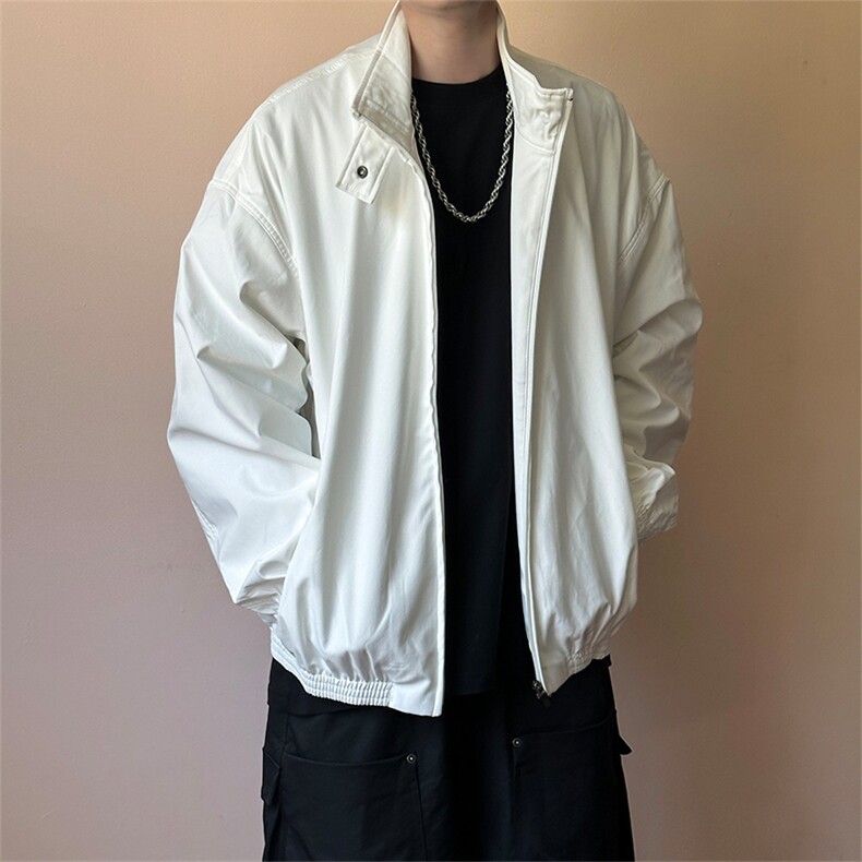 秋季新款现货短款夹克外套男宽松休闲立领上衣A351-AJ2598-P125图片