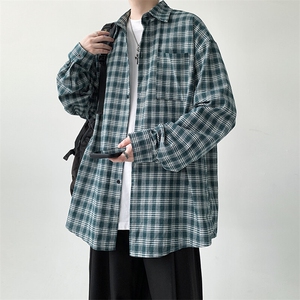 宽松格子衬衫男KD613-P45图片