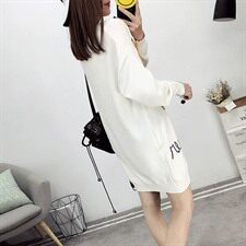 卡通动漫半高圆领套头修身显瘦百搭韩版长袖中长款宽松2020年冬季针织衫/毛衣，女装针织衫/毛衣，奕阳依阁