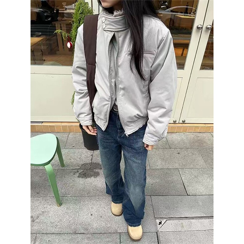 网图有货 毛领哈灵顿棉服保暖上衣活页分割夹克棉衣男女A1217-P88图片