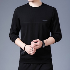 SA8915钱塘2020-2中青年男士百搭纯色圆领冬季厚款简约卫衣P62，男装卫衣，钱塘207-2