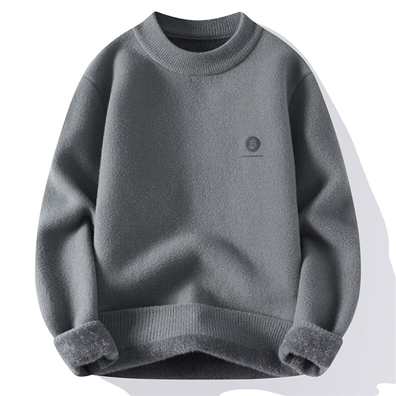 【抖音得物】2025秋季时尚毛衣针织衫男士圆领宽松长袖，男装针织衫/毛衣，电商A113