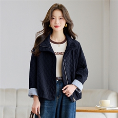 2580-立领休闲外套，女装短外套，文熹诺