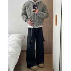 现货自制款高质量美式高街bomer外套设计感夹克，男装夹克，星座910A