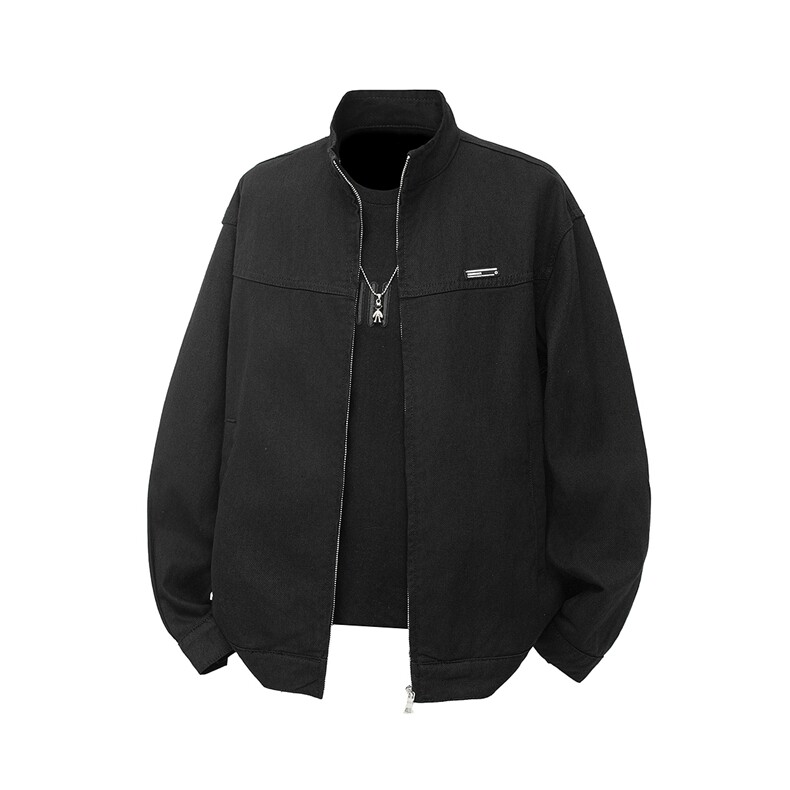 得物品质夹克外套男秋款立领开衫上衣男款休闲运风衣J1045P90,男装风衣,星座1013-1