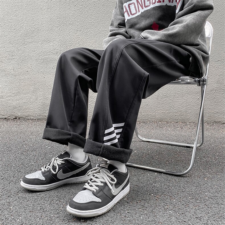 美式vibe休闲裤加绒高街男裤子韩版ins宽松直筒冲锋裤K5264-P38,男装休闲裤,星座512-2