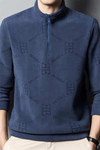 GB-F39PLX8030春季新款2023男士休闲翻领卫衣长袖套头外套时尚P63图片