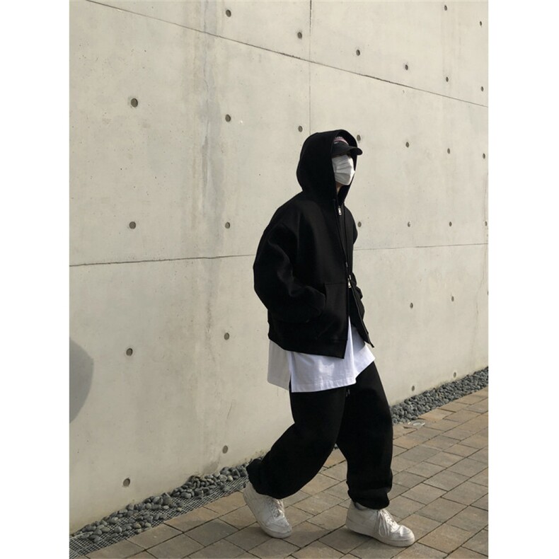 1005-1-FW042-特P58控88秋季高街韩系纯色卫衣开衫,男装卫衣,星座1005-1