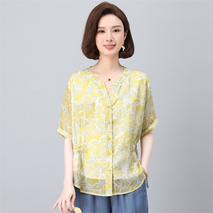 2025年夏装新款潮衬衫宽松显瘦韩版气质百搭衬衣女减龄图片
