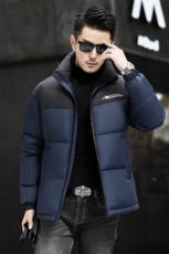 冬款90%白鸭绒中年羽绒服夹克男士立领青年面包服羽绒服外套大衣，男装夹克，钱塘723
