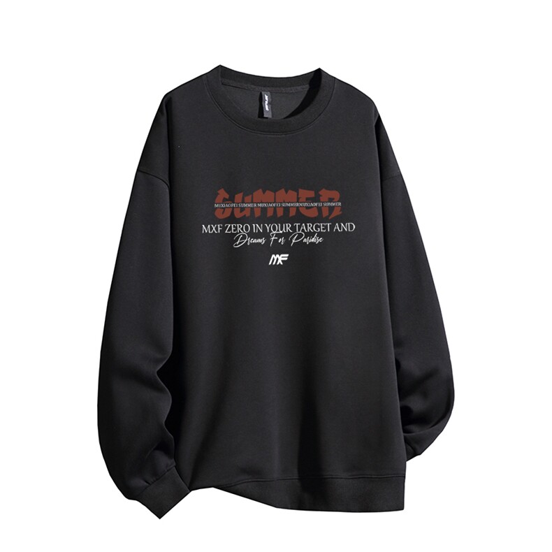 得物供货、复合重磅420克现货圆领卫衣宽松HD019-1-HMY261-P35,男装卫衣,电商019-1