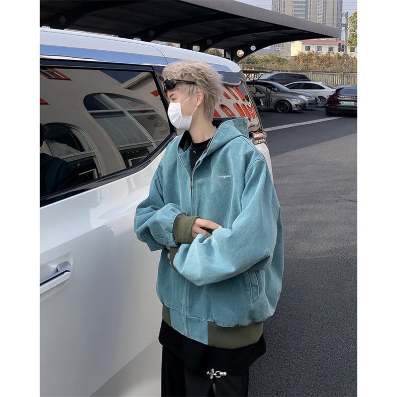 秋季新款时尚湖绿色夹克外套J9101P60,男装夹克,星座1116-2