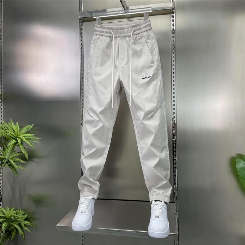 夏季新款时尚百搭休闲裤男士速干薄款束脚裤潮牌宽松痞帅哈伦裤子,男装休闲裤,电商B212（原钱塘6029）