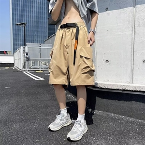 工装短裤男夏季宽松大口袋休闲外穿运动薄款五分裤子 DK002图片