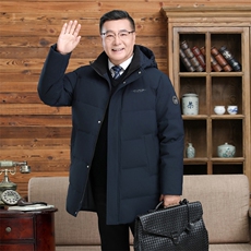 2025年中老年爸爸装中长款男加厚保暖外套羽绒服H33-P180298，男装羽绒服，星座1210A