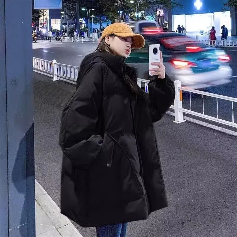 2025新款冬季棉衣女小个子宽松加厚连帽棉袄外套潮,男装棉衣,星座1210-1