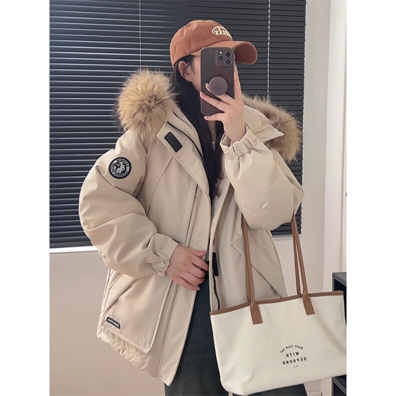 【升级款】派克服工装羽绒棉服oversize面包服外套Y902-P110网图,女装棉衣/棉服,电商B245