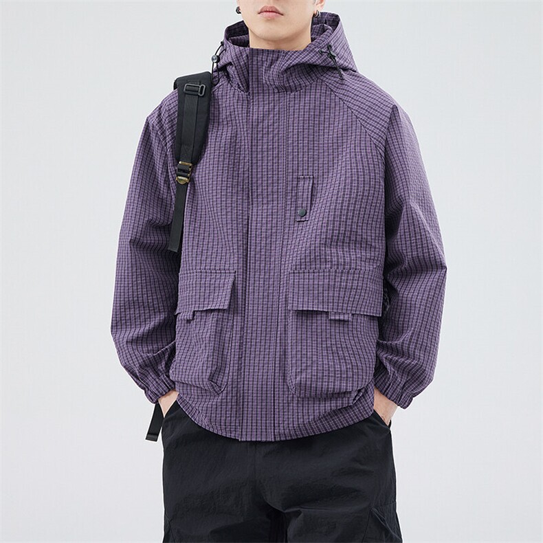 秋季户外连帽夹克男外套男女同款DSA157B-JK7811-P75,男装夹克,电商A157B